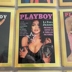 90s Vintage Latoya Jackson Playboy Chromium Cover Card Collectors 1995 #81